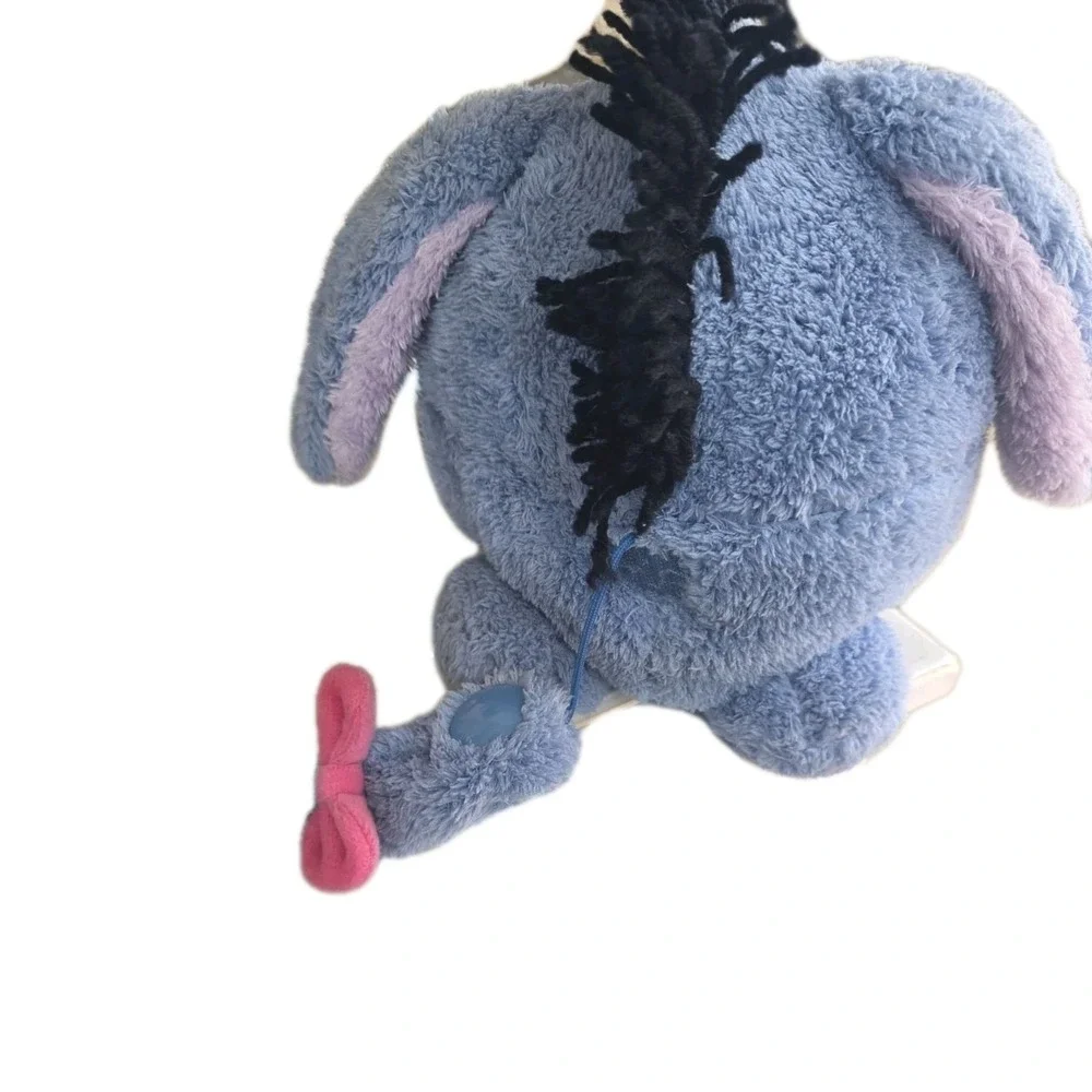 Disney Parks Round Eeyore Plush w/Detachable Tail Blue 7" Soft Cuddly - Picture 4 of 6
